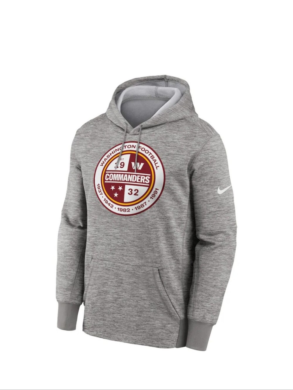New Washington Commanders Nike Performance Pullover Hoodie - Heathered Gray